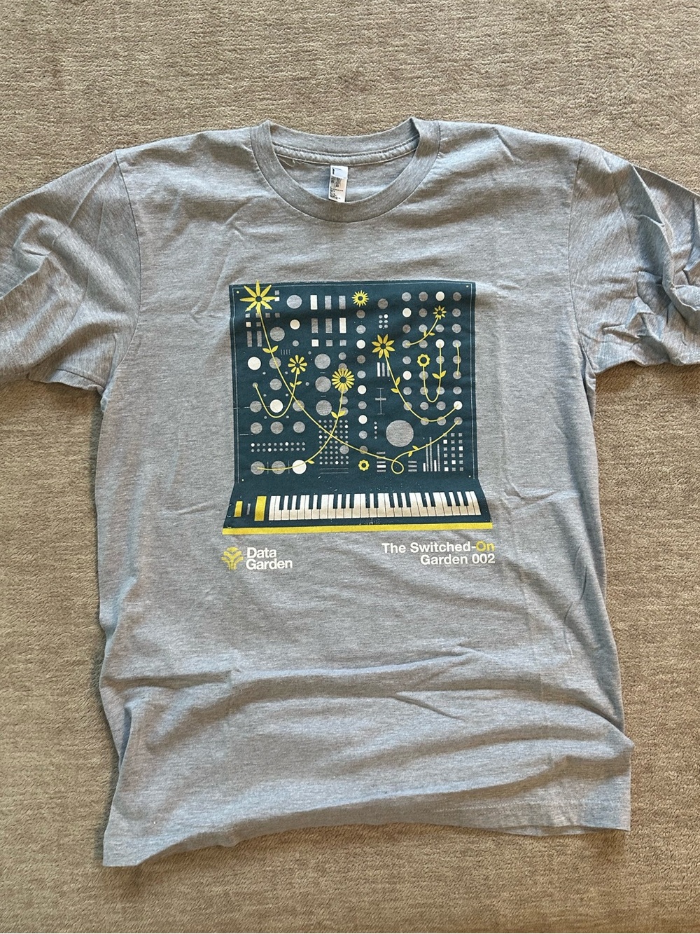 Vintage American Apparel Switched on Garden Screen Tee Gray